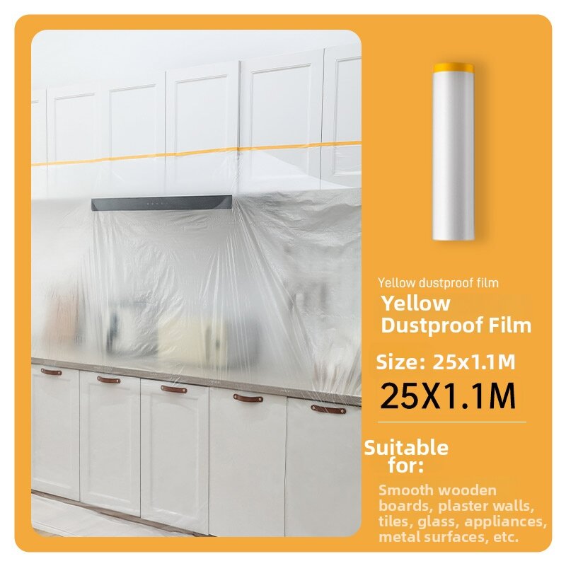 ZTION | Dustproof Plastic Film for Renovation Double Glue