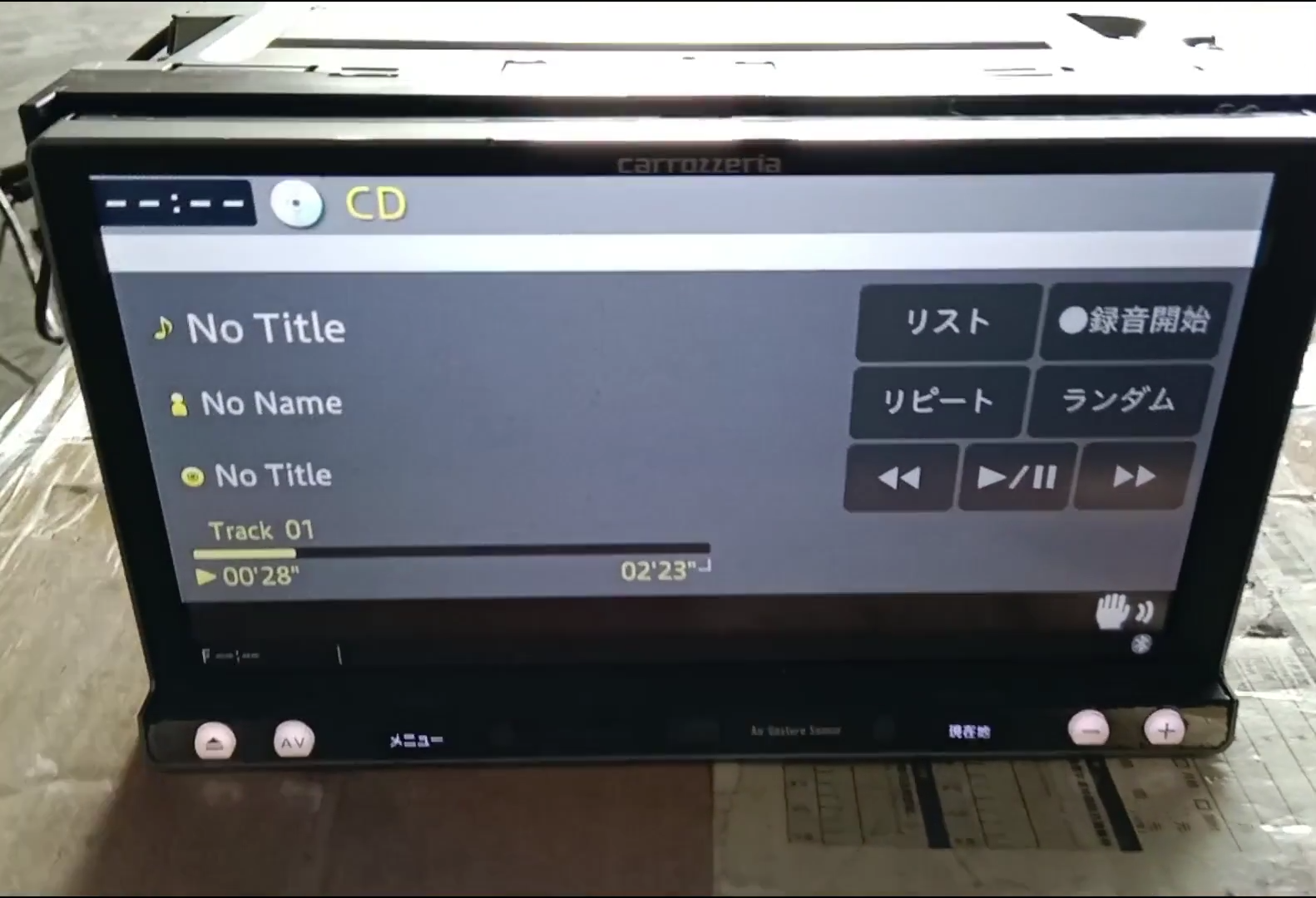 USED PIONEER AVIC-MRZ009 CD DTV USB BT FM90.0 ACCESSORIES