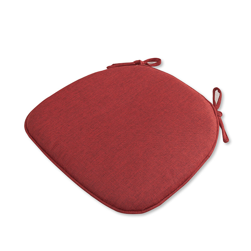 Nordic Style Horse Hoof Shaped Cushion Real Wood Fabric Dining Chair Pad Breathable Anti Slip Butt Pad Home Decor Pure Color