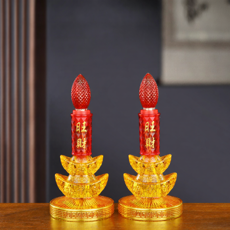SHANYANG | Fortune Attracting LED Wax Candle Light Home Buddha Lamp