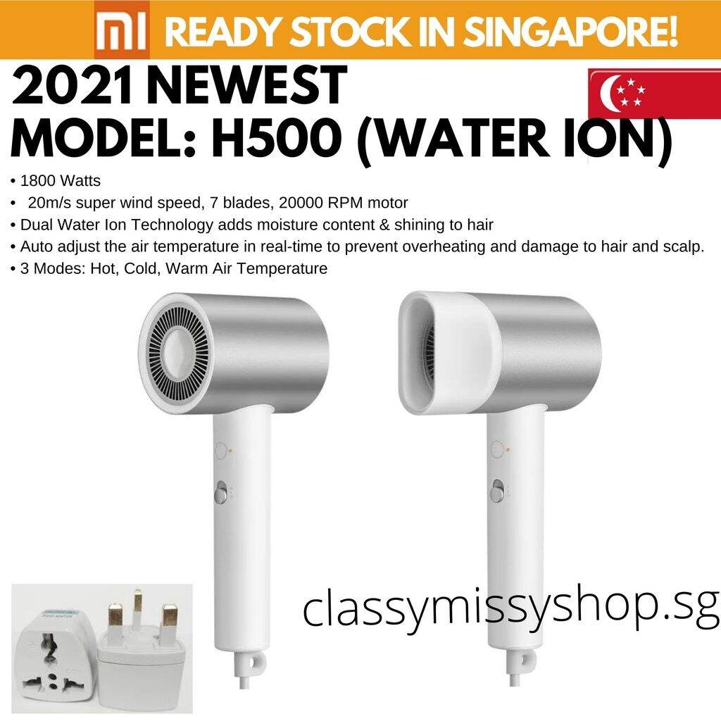 NEW] XIAOMI Water Ion Hair Dryer H500 H500C Hairdryer Sennheiser