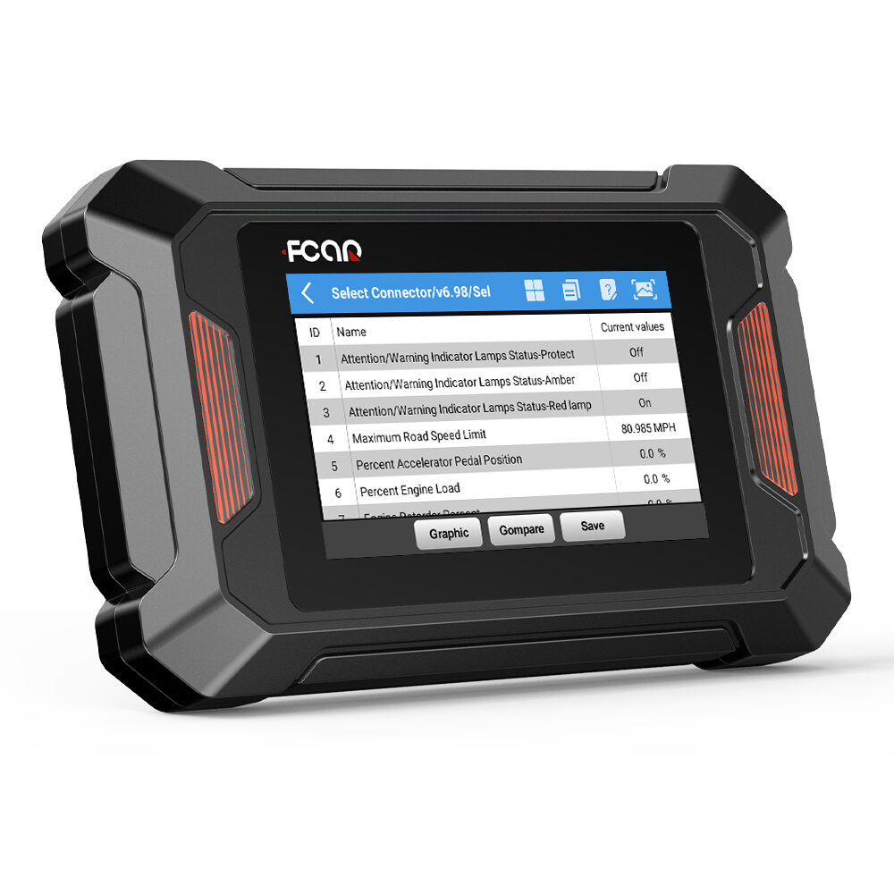 Fcar F802 PRO 12V 24V OBD2 Scanner Heavy Duty Truck Full System ...