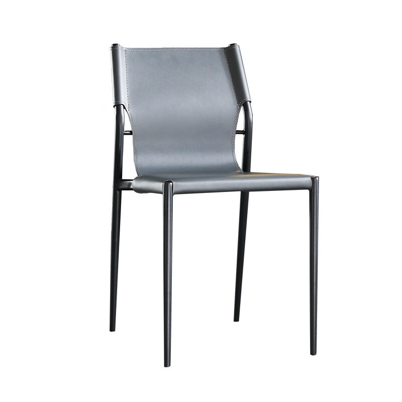 Saddle Leather Chair Modern Minimalist, Saddle Leather Chair