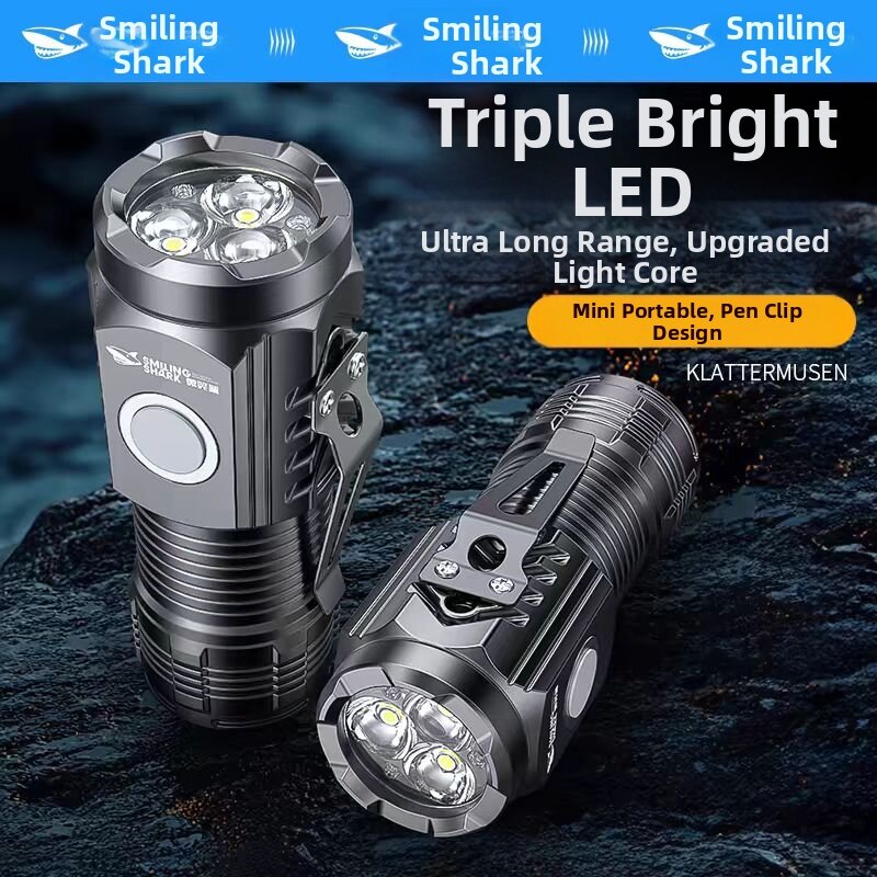 High Power Bright Long Distance Outdoor Portable Flashlight