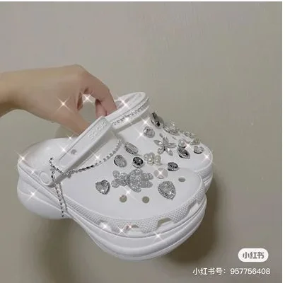 Hole Shoes Accessories Fit DIY Material Shoe Buckle Decorative Crocs Accessories Cross Slippers Sandals Buckle Shoe Ornament