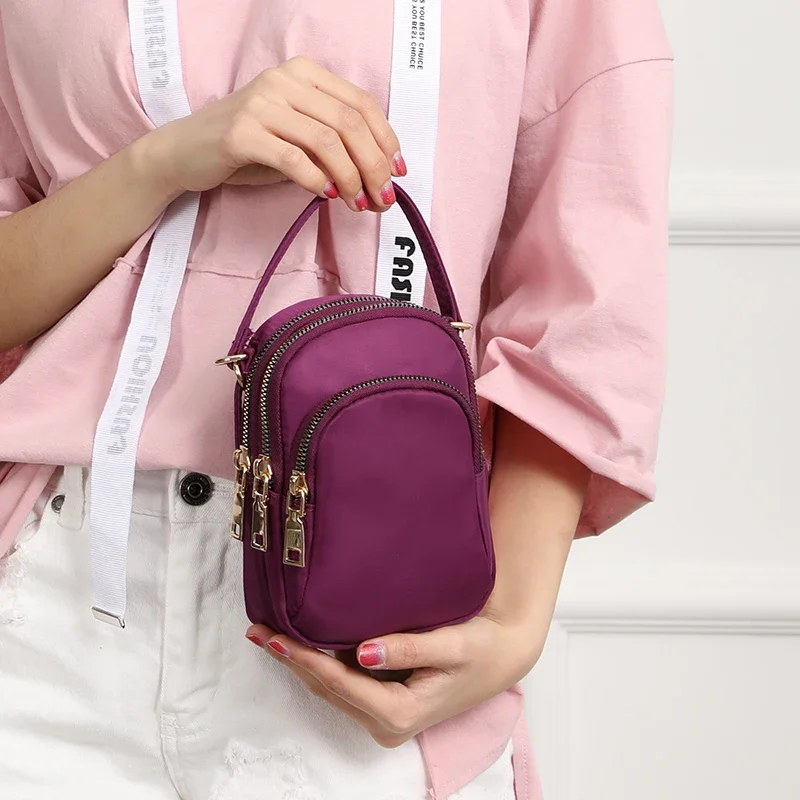 2019 New Style Mobile Phone Bag Women Shoulder gua bo Mobile Phone Bag Purse Hand Cloth Bags Waterproof Mini Small Bag