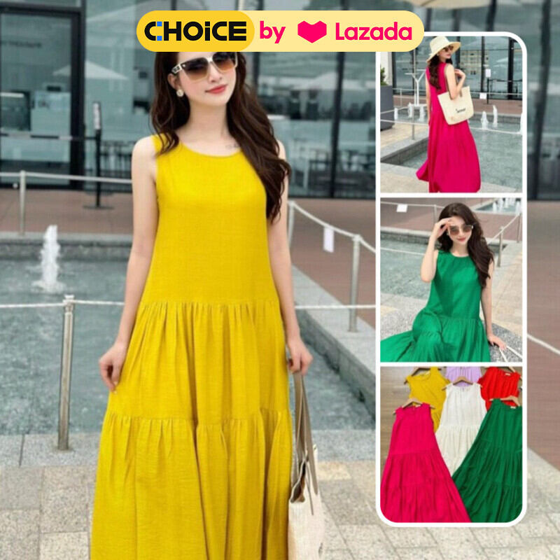 ĐẦM MAXI CHẤT ĐŨI TƠ SIÊU MÁT FREESIZE DƯỚI 65KG