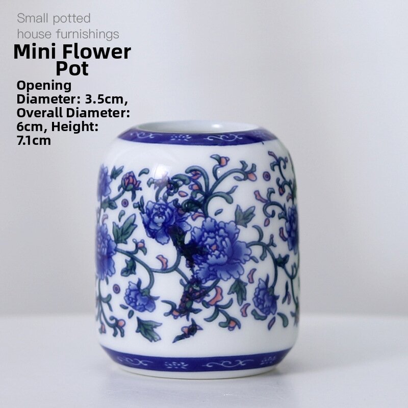 Traditional Blue-and-White Porcelain Vase