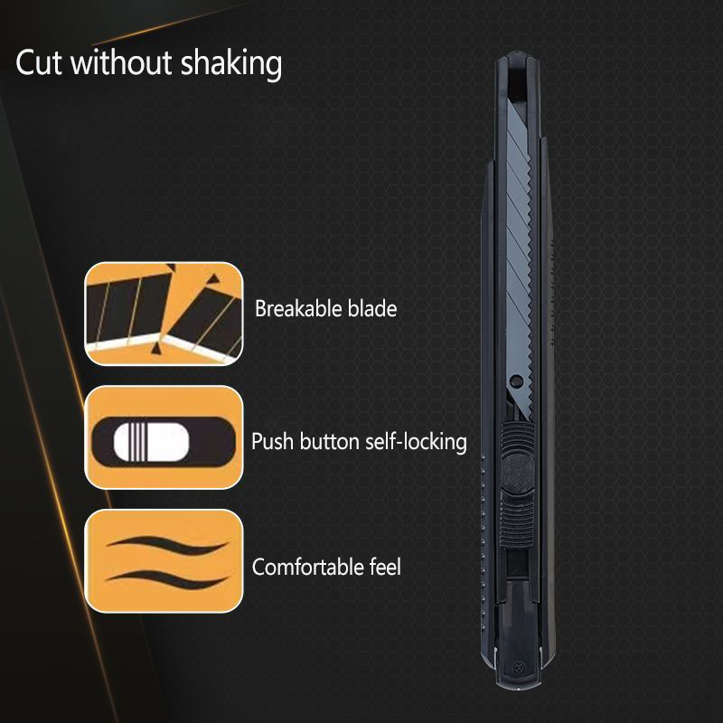 Stationery Utility Knife Metal 30° Small Paper Cutter Self-Locking Design For Unboxing CUT TOOL Art Supplies Blade 9MM
