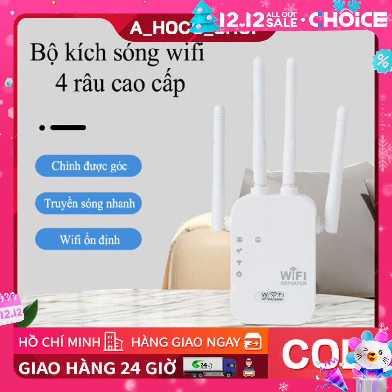 【Vận chuyển 24 giờ】kích sóng wifi xuyên tường cực mạnh,Kích Sóng Wifi 4 Râu Ăng Ten Phát Xuyên Tường Chuẩn N Tốc Độ 300mbps/1200mbps Màu Trắng Bộ Kích Sóng,kích sóng wifi 5ghz