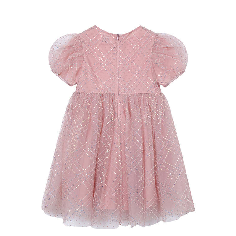 RBIGX Mädchenkleid im Prinzessin-Stil, schwarzer Netzrock mit Puffärmeln, Sommermode, Märchenprinzessinenkleid aus Nylonstoff