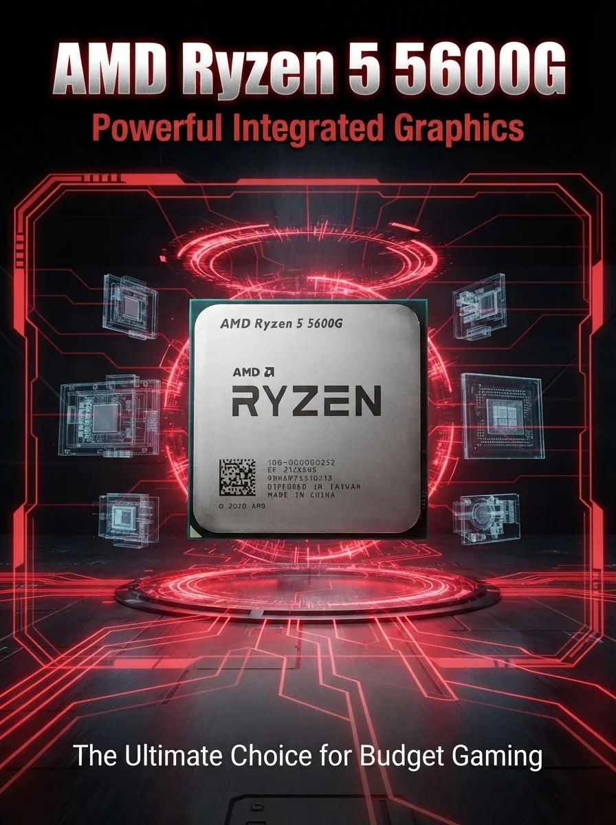AMD | AMD Ryzen 5 5600G R5 6-Core 12-Thread Up to 4.4GHz 3.9GHz L3