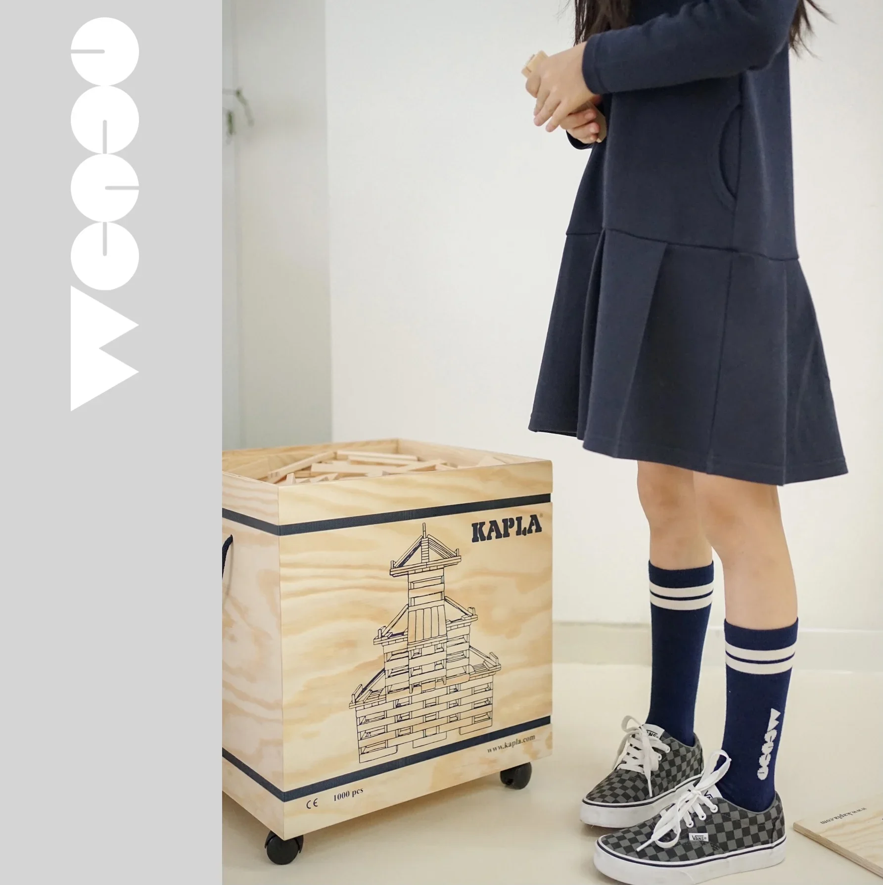 Weeee21aw Autumn Children Navy Blue Tube Socks Athletic Socks Big Kid Soft Boots\n Socks