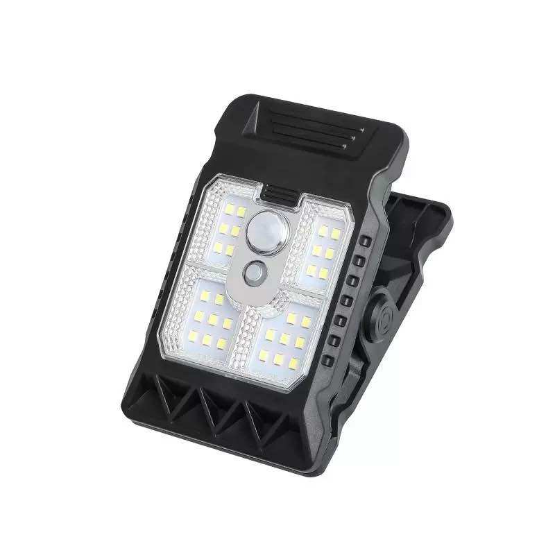Solar Clip Light with Motion Sensor Waterproof High Battery Life White Warm Natural Light Modes