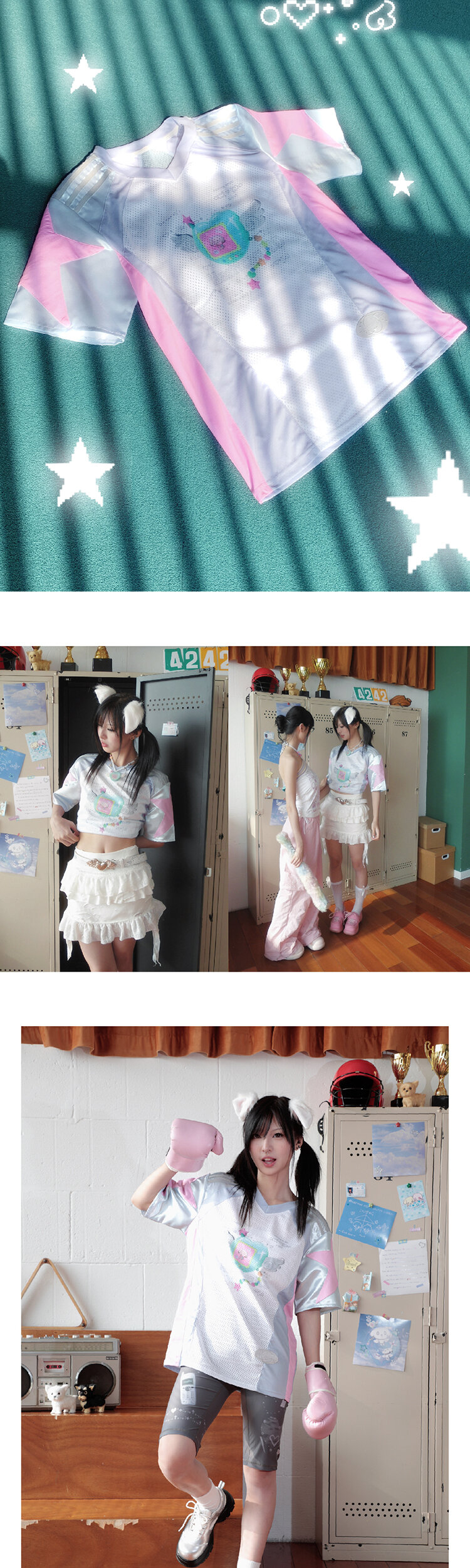 เสื้อยืดแขนสั้นลายเครื่องอิเล็กทรอนิกส์สำหรับสัตว์เลี้ยงอิเล็กทรอนิกส์ Hashtag DDD Y2K สีเงินสไตล์สตรีทสำหรับผู้หญิง ประจำฤดูร้อน