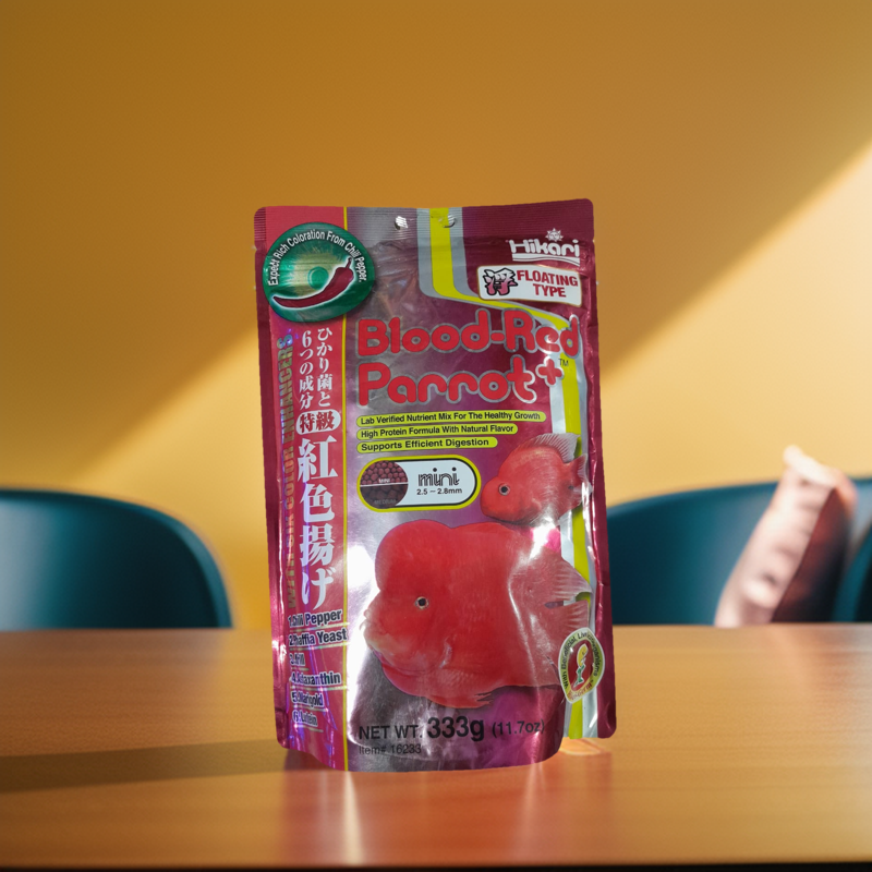 Hikari Blood Red Parrot plus 333g Floating Type  High Protein with Natural Flavor
