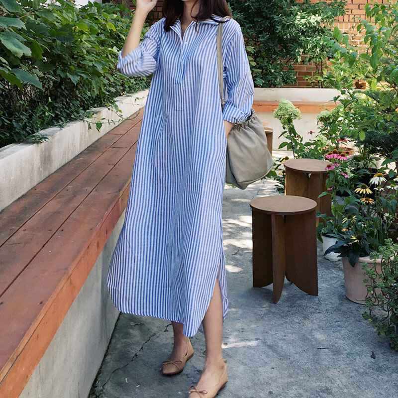princess polly baby blue dress 15 Best Striped Dresses 2025 — Best Striped Dresses for Summer main image 0