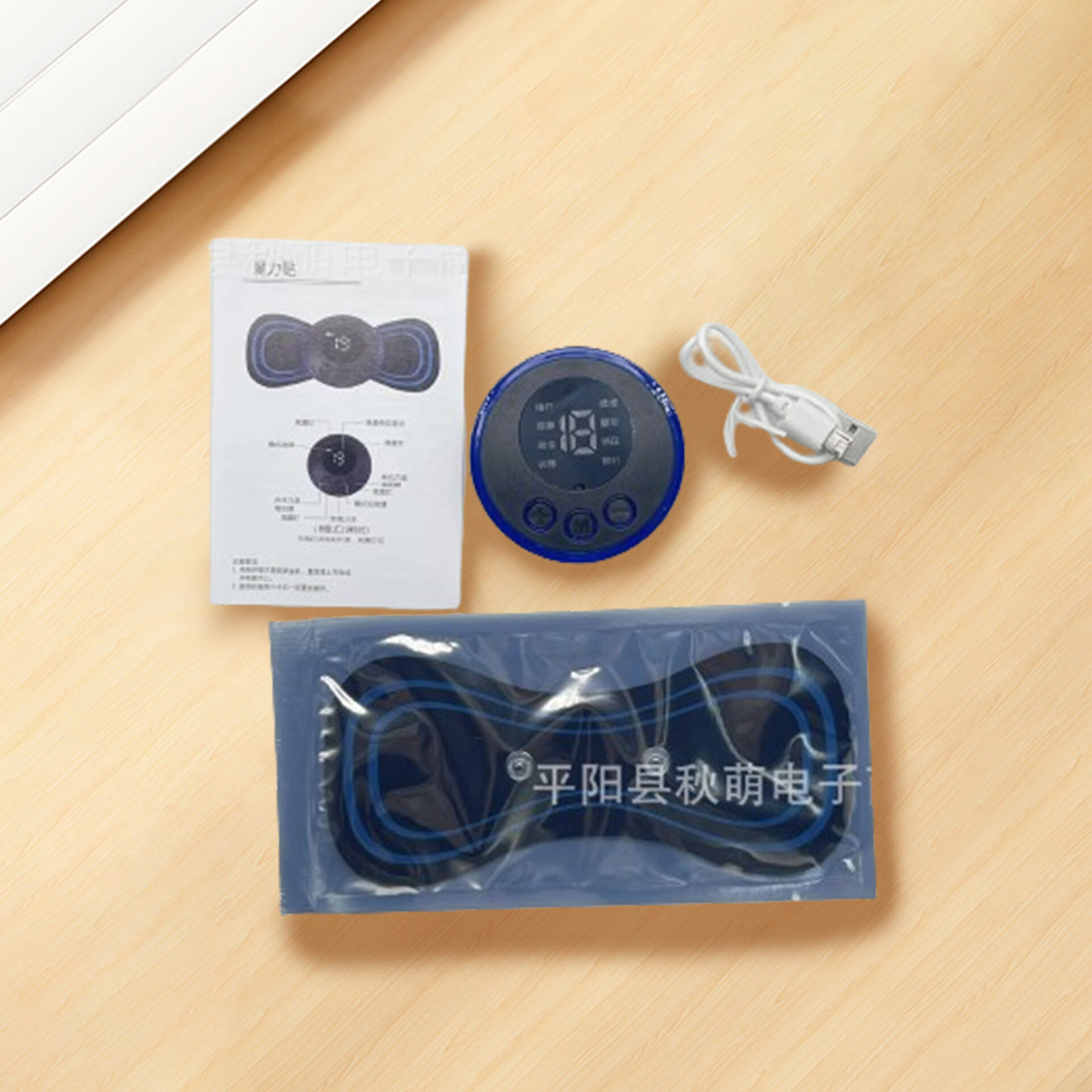 Máy Mát Xa Cột Sống Cổ Có Thể Sạc Lại, Máy Mát Xa Toàn Thân, Thắt Lưng Và Cột Sống Cổ, Miếng Dán Massage Có Thể Giặt Được LCD Mini, Mệt Mỏi