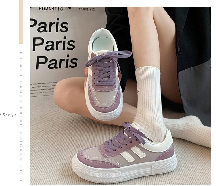 Black Canvas Sneakers Women's Casual Breathable Sports Shoes Spring New Style Versatile Flat Shoes Comfortable Low Top round Toe · v7