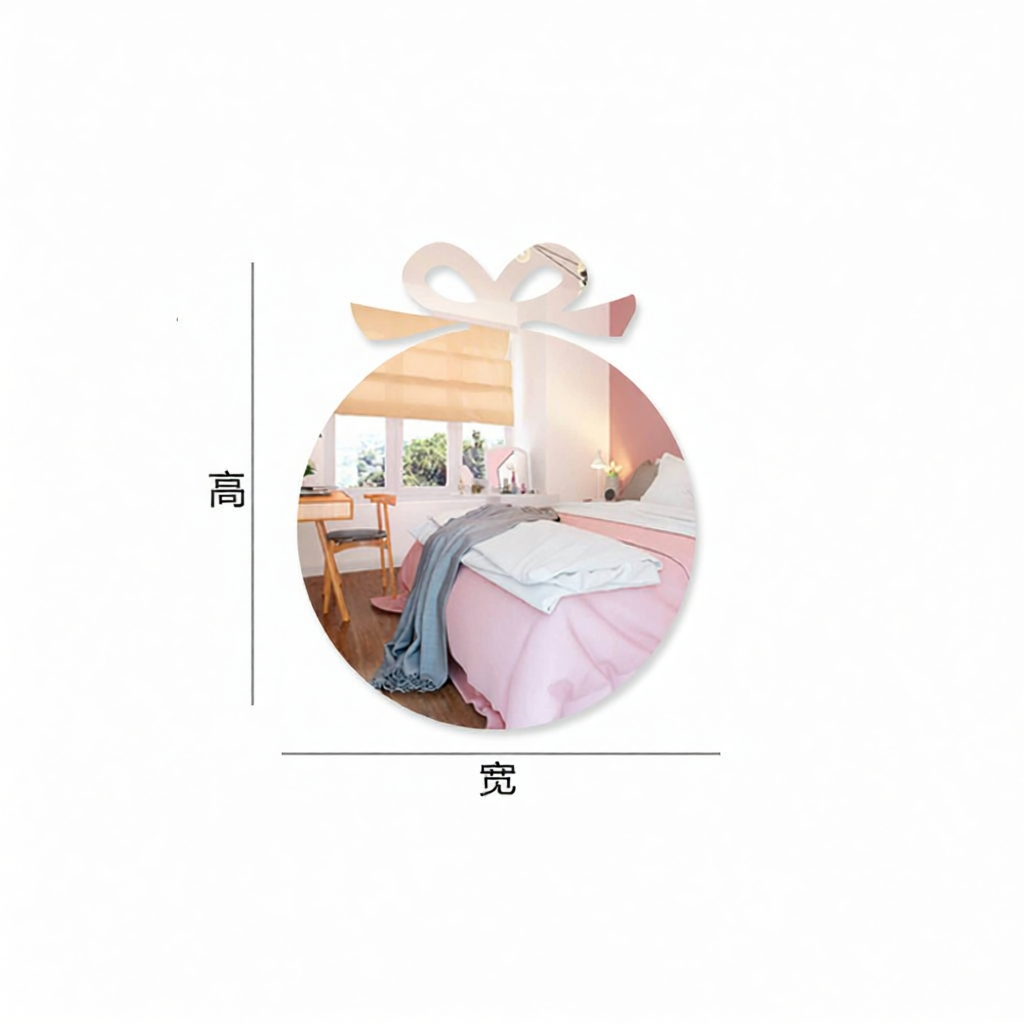 High Definition Cartoon Kids Mirror Self-Adhesive Wall Mounted