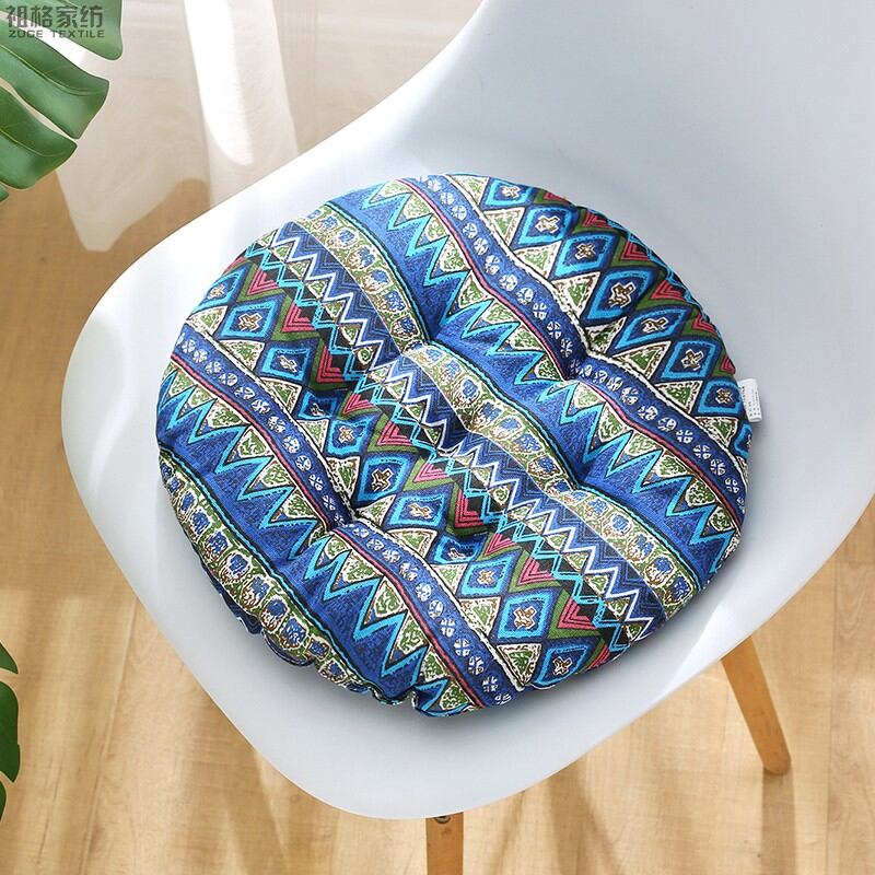 Thickened round Modern Simple Chair Pad ZUGE Textile Geometric Pattern Home Office Floor Sitting Cushion Four Seasons Chair Mat