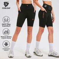 COSLEAF | Running Compression Tights Multi-pocket Shorts