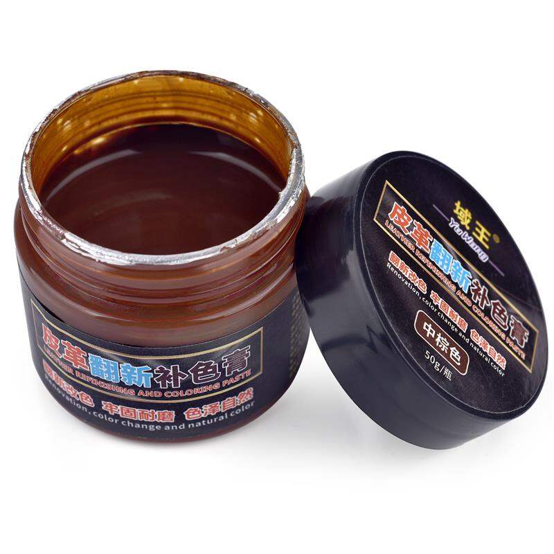 50ml Leather Paint Shoe Cream Coloring Leather Dye Repair Restoration Colors Change Paints For Bag Sofa Car Seat Scratch Brown