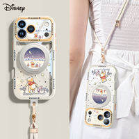 pinsai | Magnetic Rotating Stand Case For iPhone With Lanyard Full Protection Cute