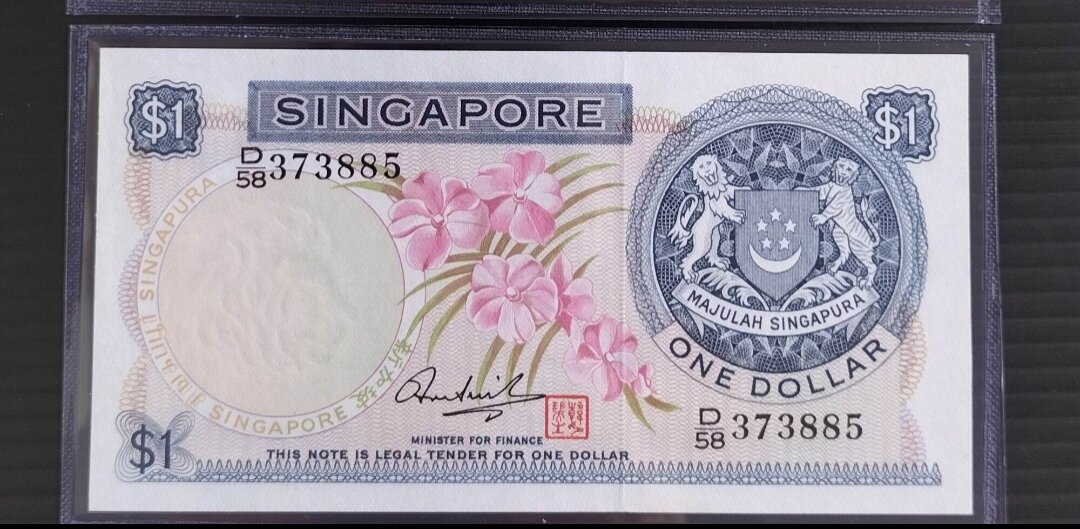 Vintage Orchid Series SG $1 Note