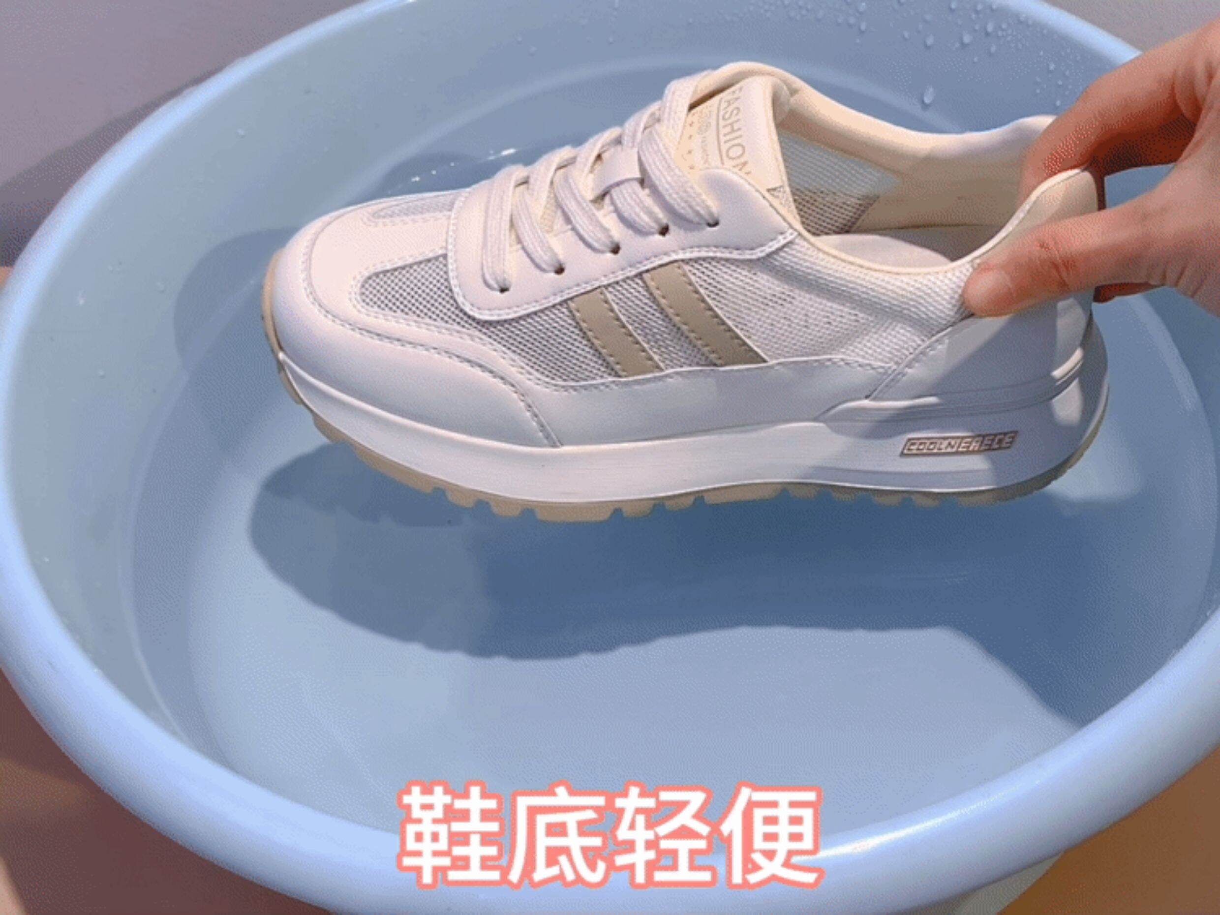 Zapatillas de malla de verano para mujer, zapatillas deportivas informales, estilo papá, modernas, sin cordones, punta redonda, tacón medio, calzado cómodo y a la moda