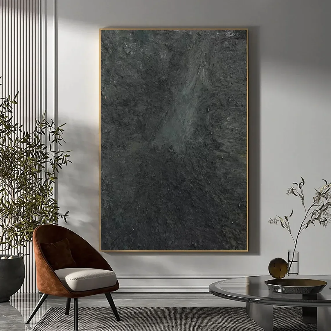 Large Beige Textured Painting Neutral Beige Minimalist Wall Art Wabi Sabi Wall Art Beige Black Painting Boho Textured Paintin