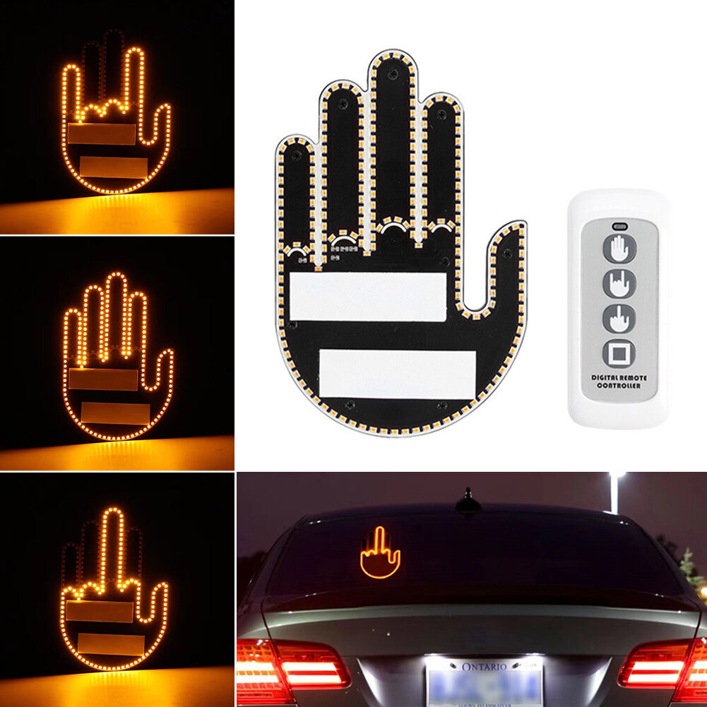 FUVOYA【Hot Sale】 Finger Gesture Light with Remote for Car LED