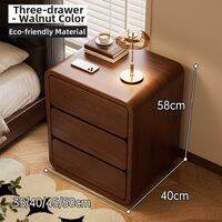 ZHUSHANXIA | Free Installation Solid Wood Small Home Bedroom Mid-century Modern Storage Nightstand