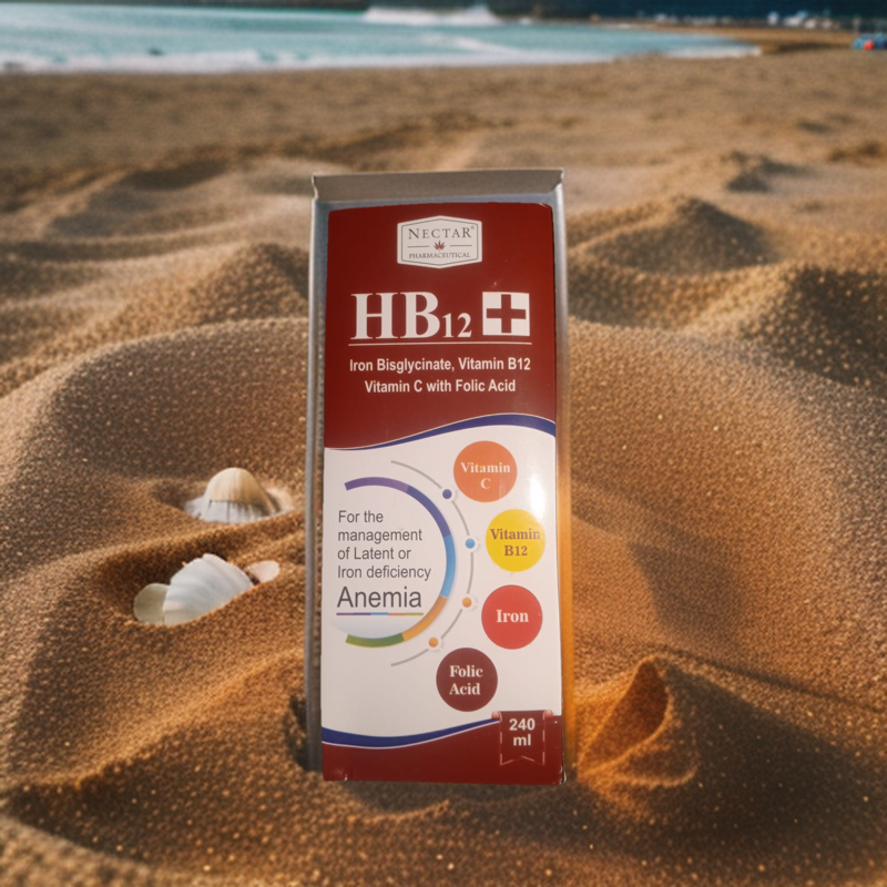 HB12+ Iron Deficiency and Fresh Blood Booster Supplement. 