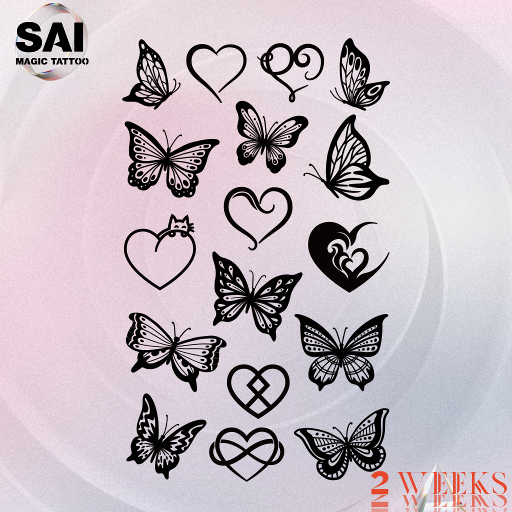 SAI MAGIC TATTOO Lasts to 2 weeks 18CM×11CM Tattoo sticker waterproof long lasting Temporary fake tattoo 100