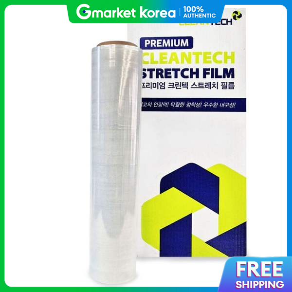Industrial Packaging Wrap 4 Rolls 1 Box Large Capacity Clean Tech Stretch Film