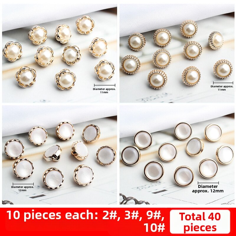 Pearl Round Universal Versatile Style Shirt Buttons
