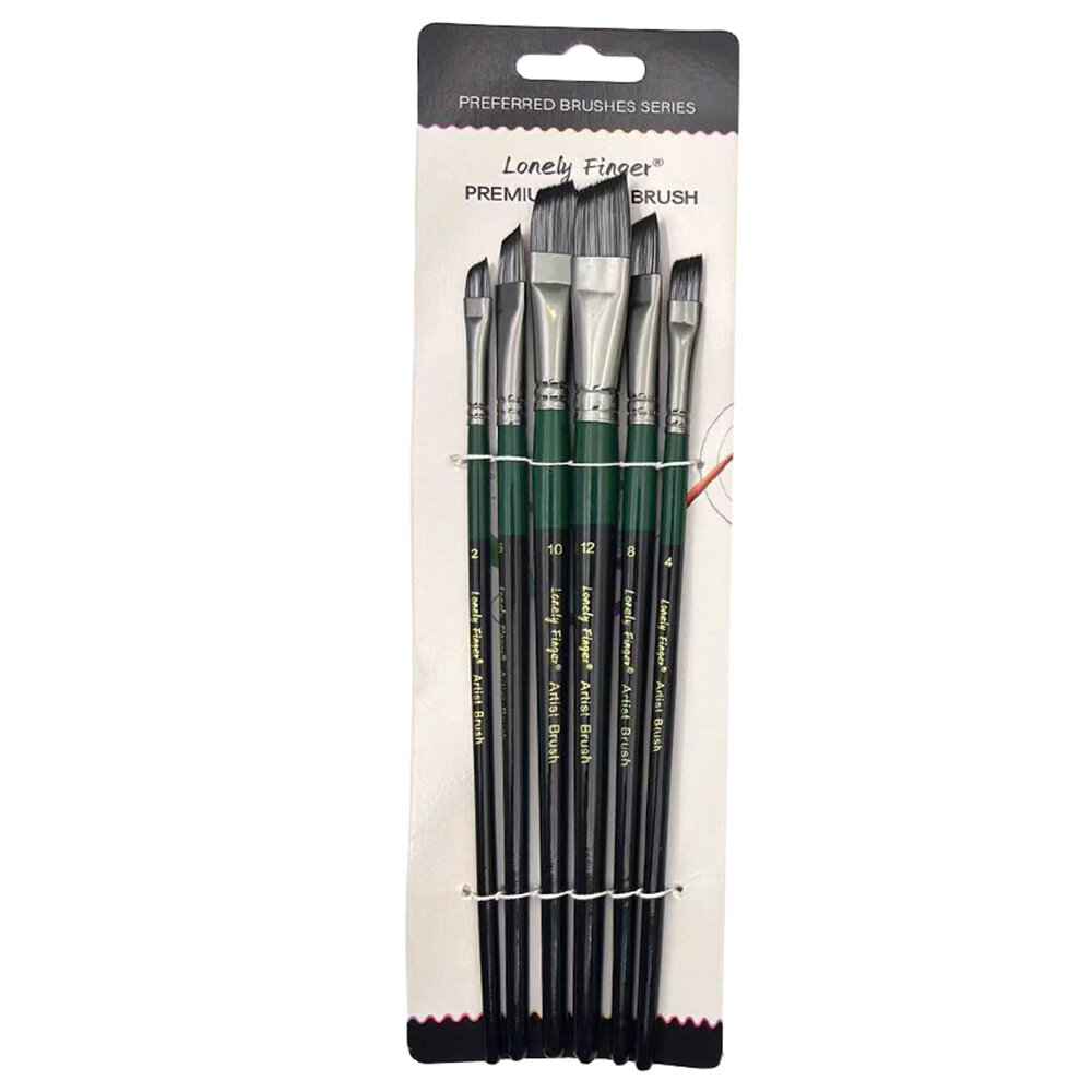 6pcs Artist Paint Brushes Set Artist Paintbrushes For Acrylic Oil Watercolor Acrylic Painting For Body Face Rock Canvas