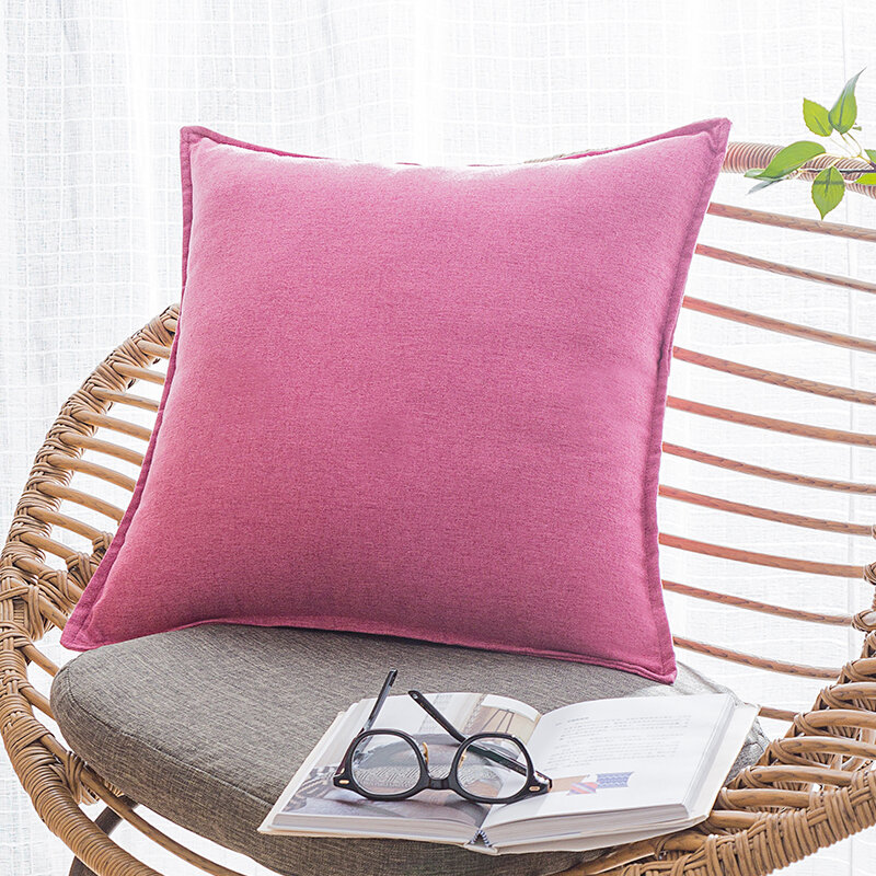 Extra Large Square Pillow Cover 70cm Backrest Cushion Living Room Sofa Pillow 65x65 Modern Simple Style Home Fabric Pillow