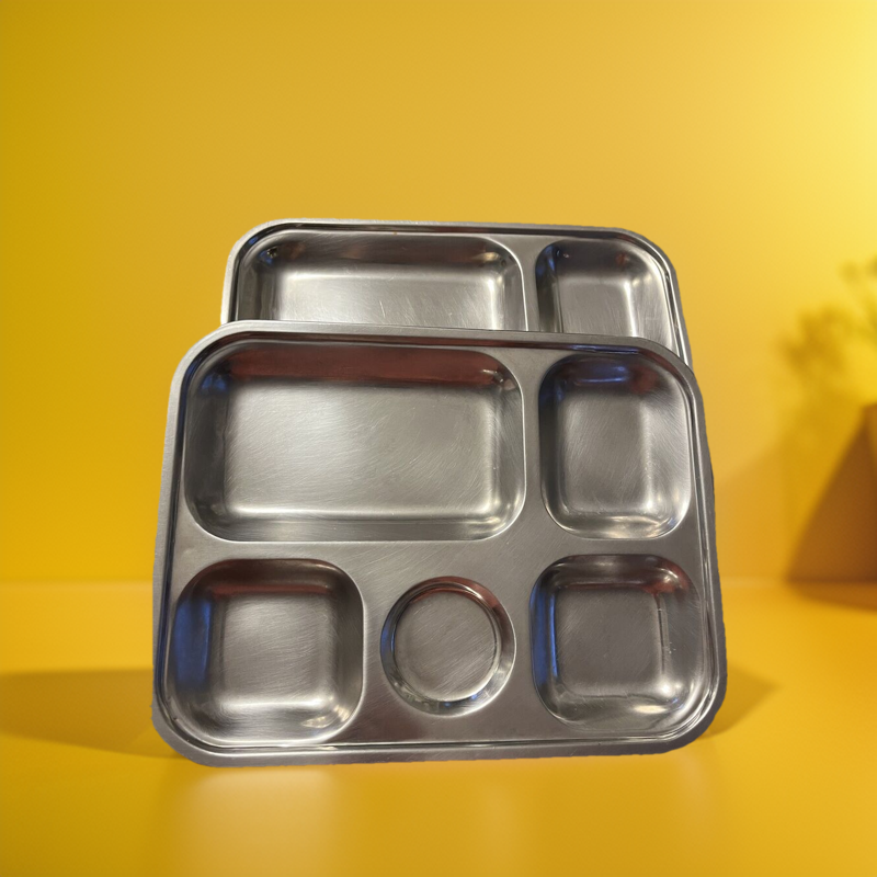 4 compartment Stainless Steel Cafeteria Tray