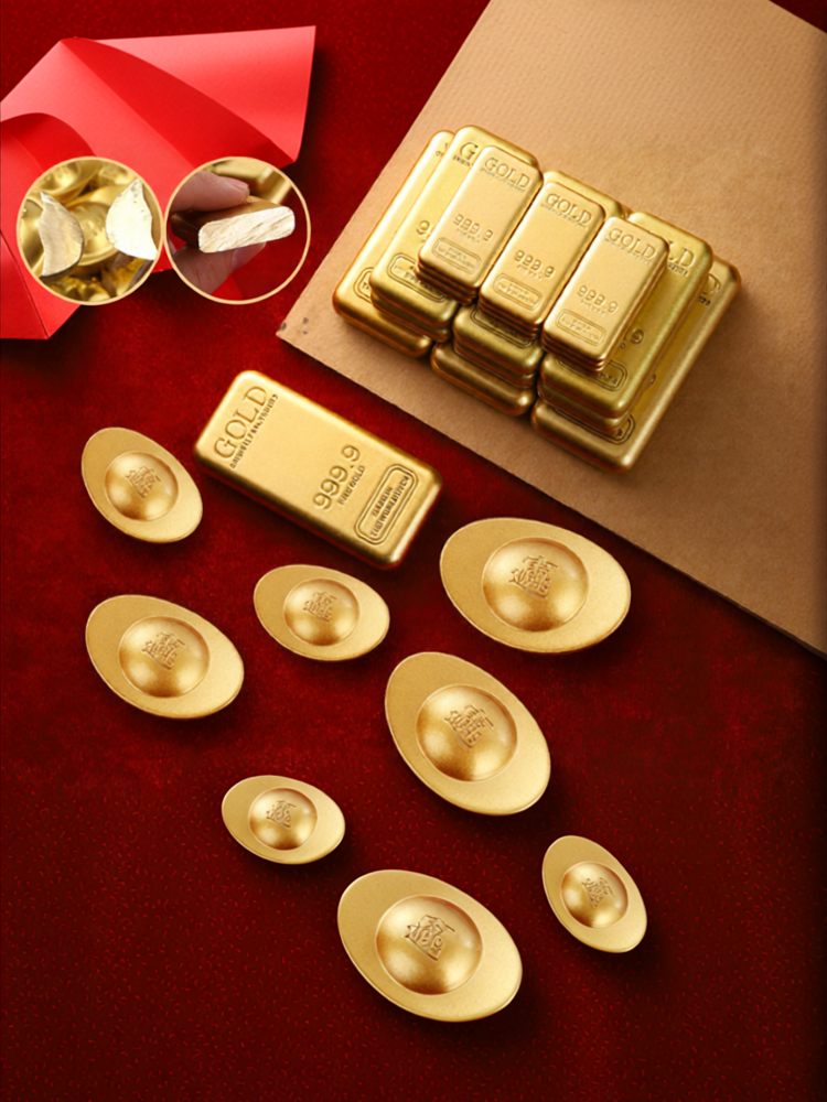 SHANYANG | Wealth Attracting Mini Solid Brass Gold Ingot Ornament One Tael