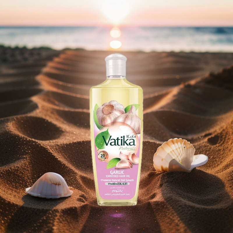 Vatika Garlic Natural Hair Oil in 200 ml. 
