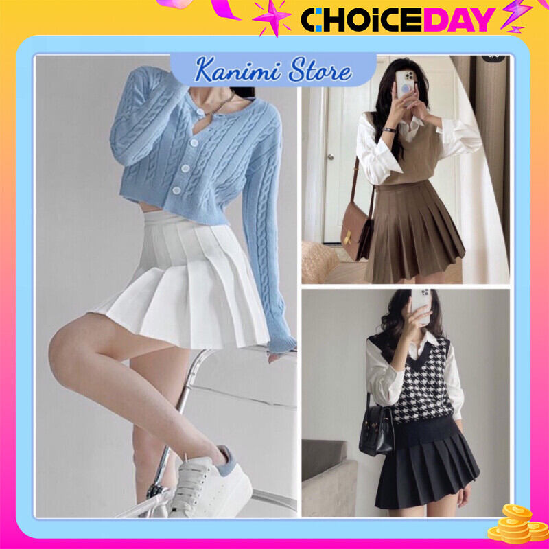 Chân Váy Xếp Ly ,chân váy xòe có quần
