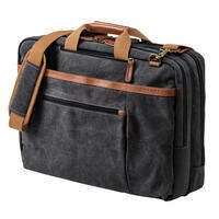 Sanwa Supply | Retro Canvas Briefcase Laptop Bag For Men Business