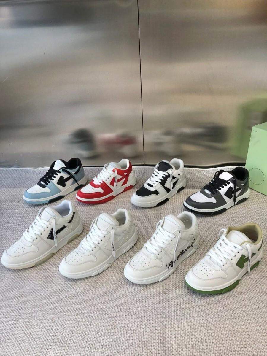 Off-White Thick-Heeled Casual Sports Shoes Unisex Fashionable Leisure Sneakers Luxury Women's Flat Footwear round Toe Mesh Inner · v10