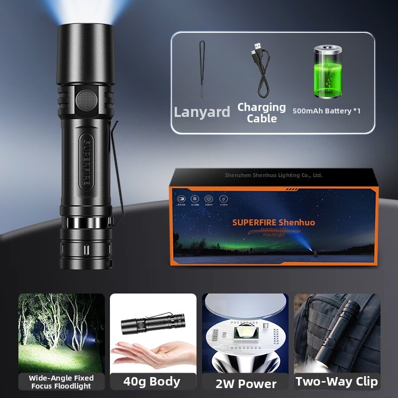 SUPERFIRE | Charging Durable Bright Mini Flashlight