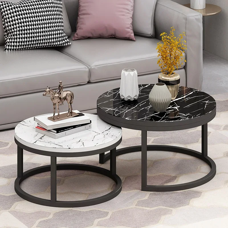 Mangrove Nordic Two-level Coffee Table Light Luxury Side Table Simple Modern Home Small Tea Table Living Room Tea Table
