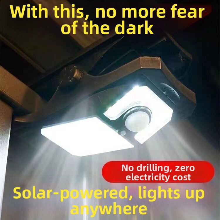 BAIXITANG | New Solar Motion Sensor Super Bright Garden Clamp Lamp