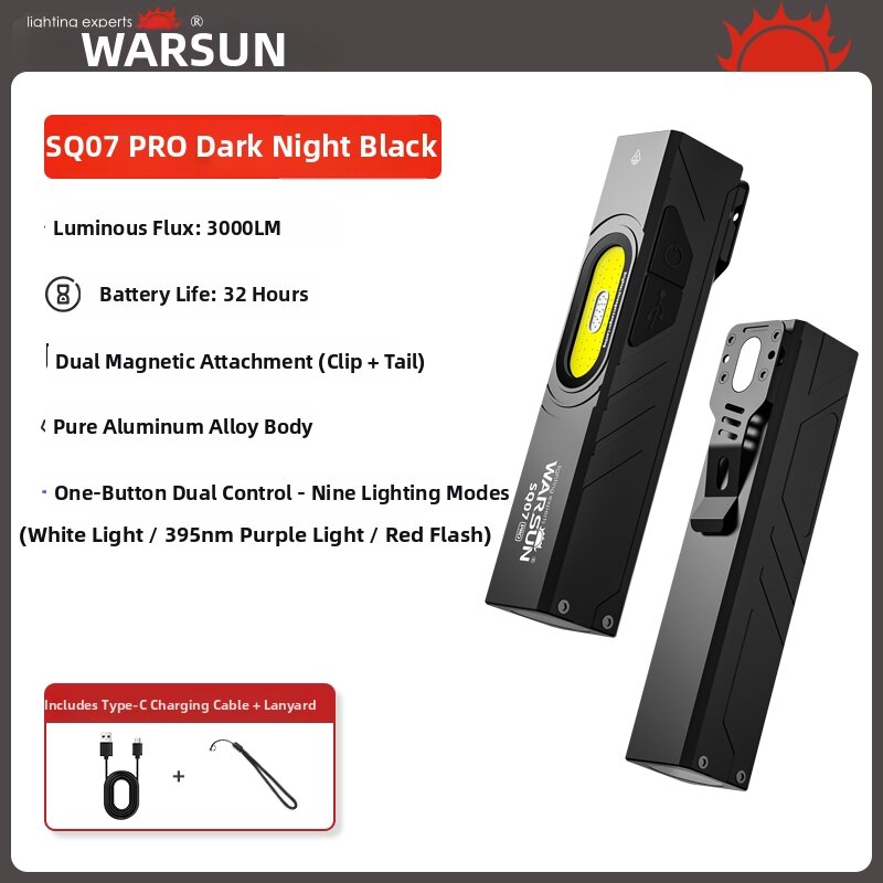 WARSUN | Multifunctional Portable Strong Light Magnetic Flashlight