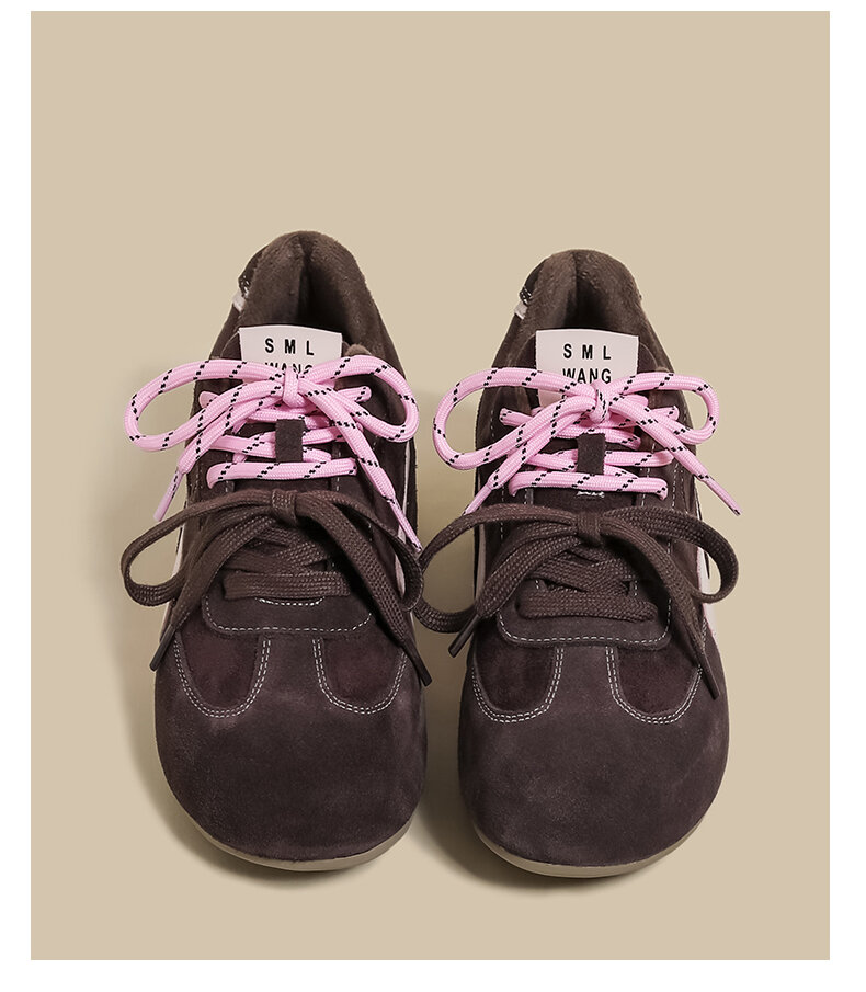 Sepatu Wanita Birkenstock Pink Kasual Sporty Dequan Musim Semi 2025 Gaya Baru Roti Kecil Musim Gugur Musim Dingin Jelek Lucu Sepatu Santai